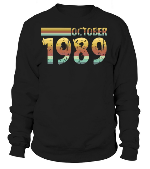 Vintage Awesome Since October 1989 31th Birthday Women's Sweatshirt