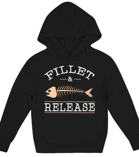 Fish Fishing Gift Fishing Butt Pike Eel Kids Hoodie