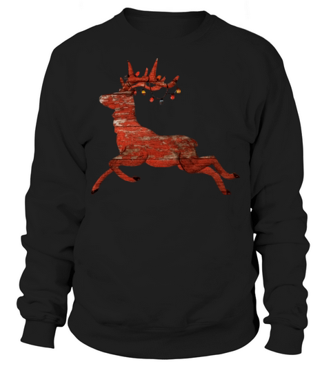 Abstract Christmas Reindeer Design Men's Sweatshirt