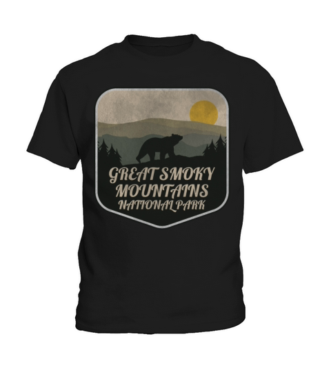 Great Smoky Mountains National Park Bear Kids T-Shirt