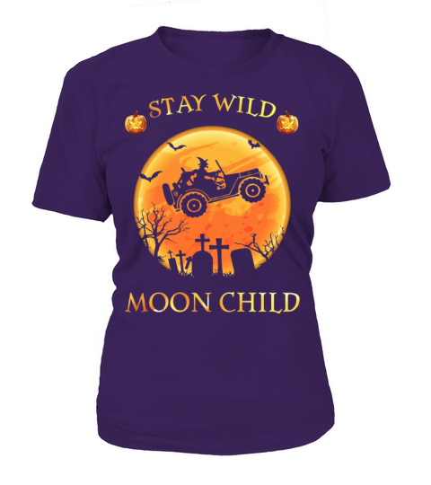stay wild moon child pumkins halloween festival je Women's T-Shirt