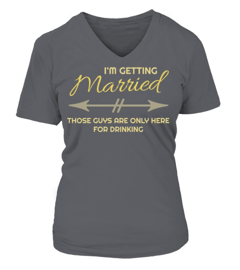 Bachelor Bachelorette Marriage Bride Groom Party Women's V-Neck T-shirt