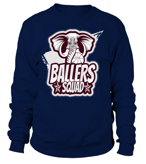 Basketball Squad Elephant Basketball Pool Women's Sweatshirt