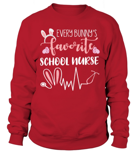 School Nurse Ears Bunny Easter Day Easter Sunday Sweatshirt Unisex