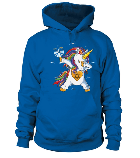 Jewnicorn Funny Hanukkah Dabbing Menorah Hanukkah Women's Hoodie