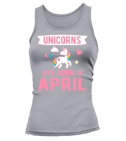 Unicorns are Born in April Women's Tank Top