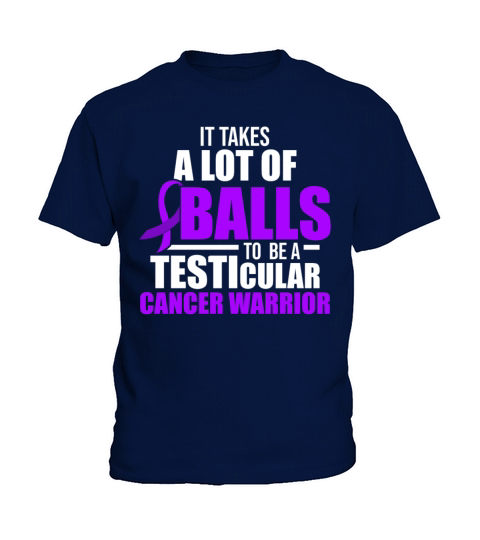 Testicular Cancer Survivor Lots Balls Purple Kids T-Shirt