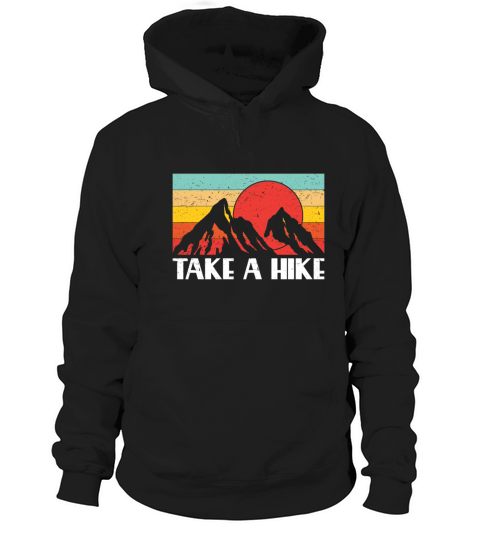 Take a Hike Retro Vintage Climbing T Shirt Gift Men's Hoodie