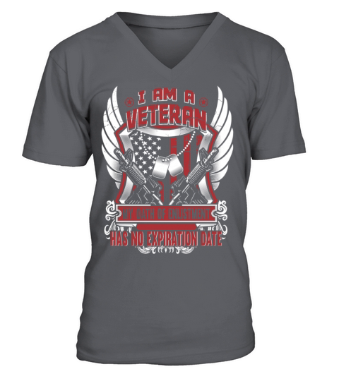 Army Veteran Oath of enlistment has no expiration Men's V-Neck T-shirt