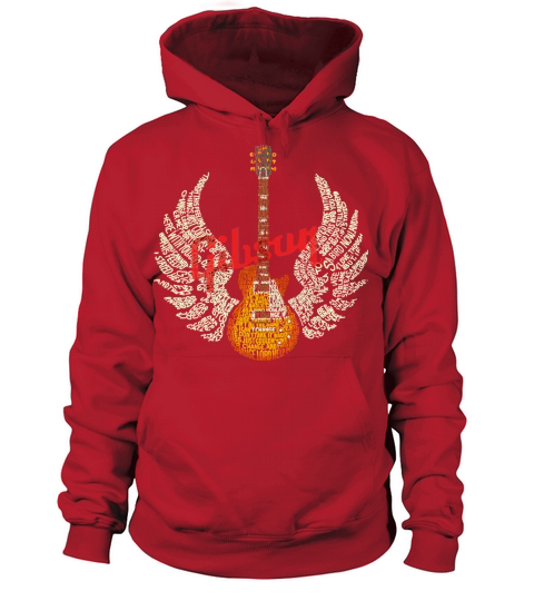 Les Paul Gibson Guitar Vintage Retro Logo Women's Hoodie