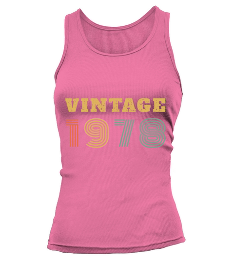 40th Birthday Gift Vintage 1978 Year Women's Tank Top