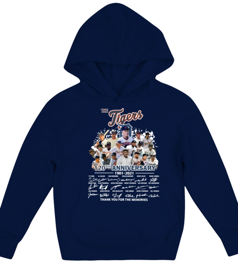 The Tigers 120th anniversary thank you for the memories shirtc Kids Hoodie