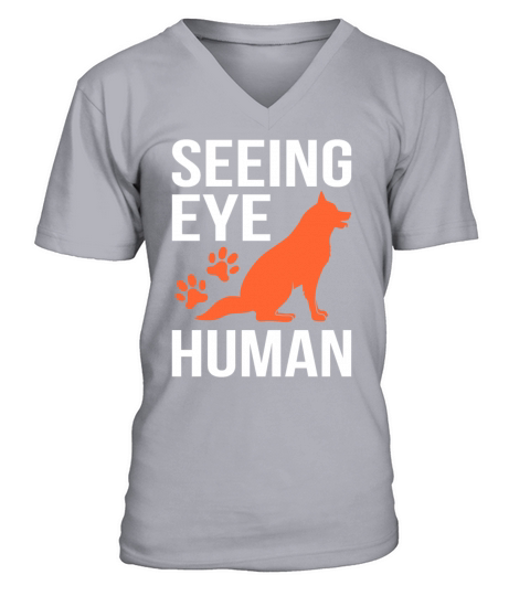 Seeing Eye Dog Human National Pet day Men's V-Neck T-shirt