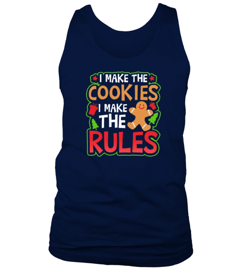 Christmas Baking I Make Cookies Rules Men's Tank Top