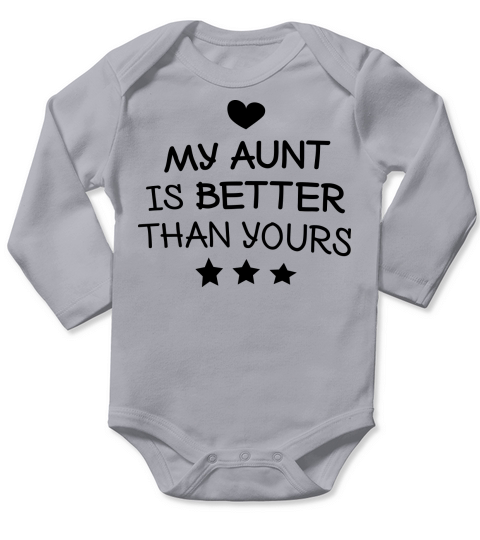 My Aunt Long Sleeve Baby One-Piece