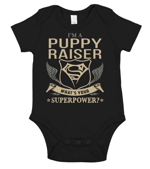 PUPPY RAISER Short Sleeve Baby One-Piece