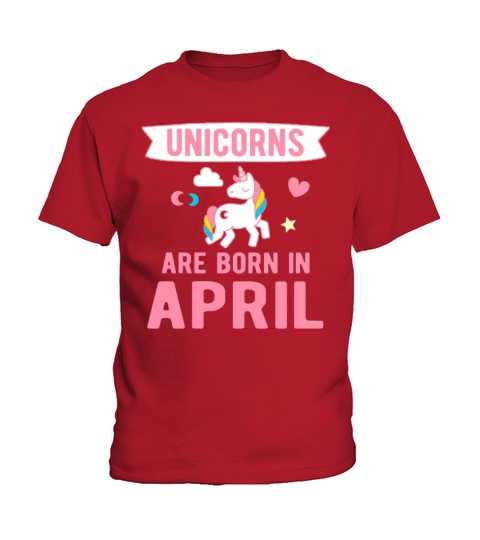 Unicorns are Born in April Kids T-Shirt