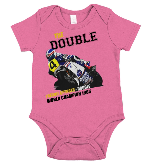 Freddie Spencer  Double World Champion 1985 Short Sleeve Baby One-Piece