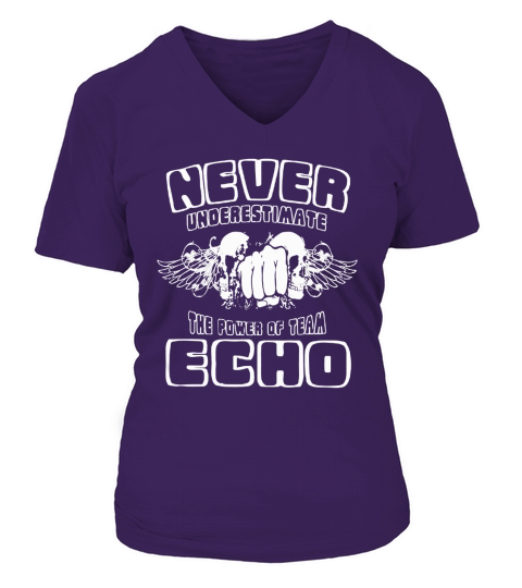 Echo Power From Echo - TeeForEcho V-neck T-Shirt Woman