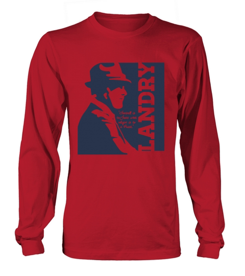 Wishful Inking Football Vintage Head Legendary Coach Tom Landry Women's Long Sleeve