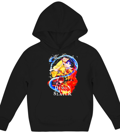 Slayer Demon Anime Graphic Kids Hoodie