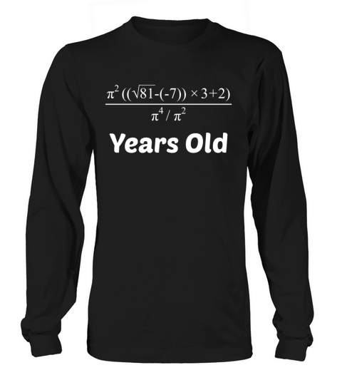 Algebra Equation 50th Birthday Women's Long Sleeve