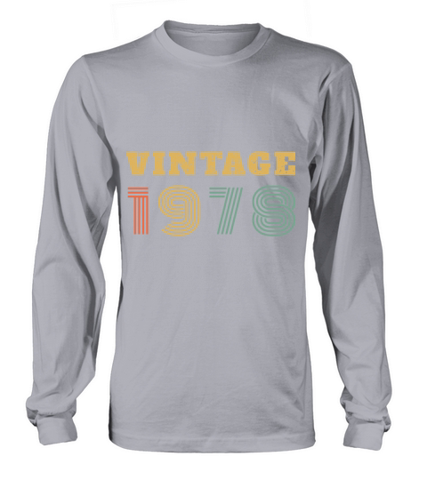 40th Birthday Gift Vintage 1978 Year Women's Long Sleeve