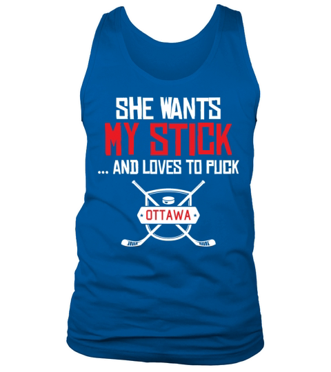Hockey - SHE WANTS MY STICK AND LOVES TO PUCK OT Men's Tank Top