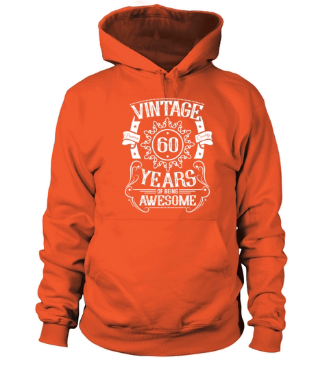 60th birthday gift ideas vintage husband wife Women's Hoodie