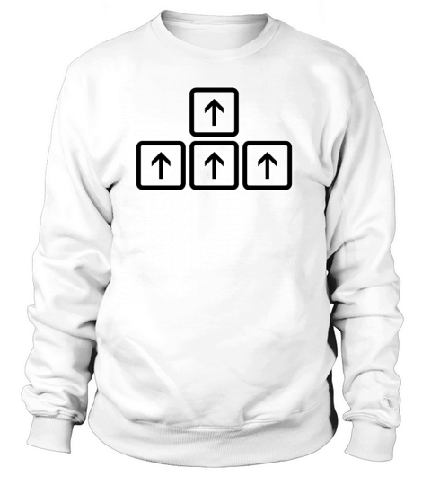 keyboard arrows upward Women's Sweatshirt