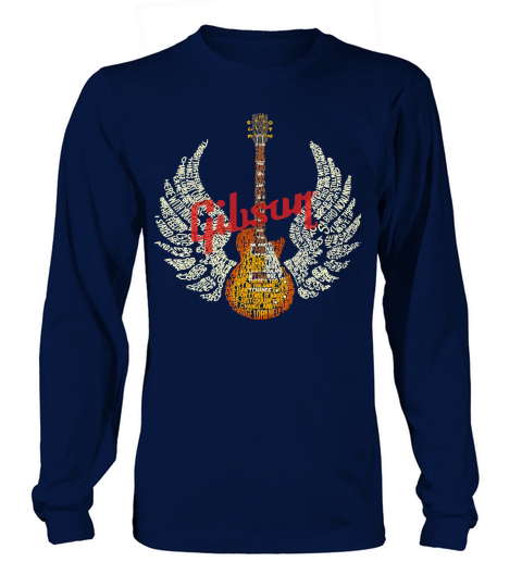 Les Paul Gibson Guitar Vintage Retro Logo Women's Long Sleeve