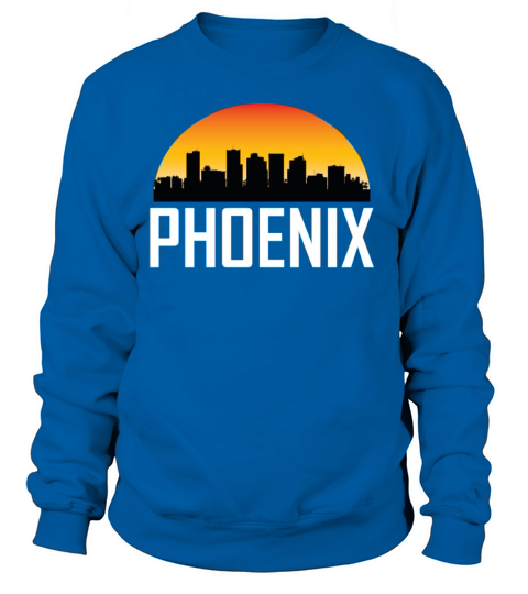 Sunset Skyline Silhouette of Phoenix AZ Women's Sweatshirt