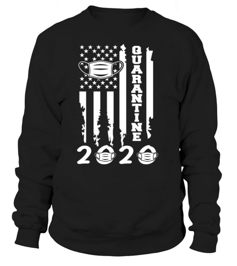 Quarantine 2020 american flag wear facemask Women's Sweatshirt