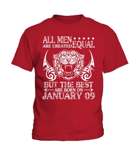 All Men Are Created Equal The Best Are Born On Jan Kids T-Shirt