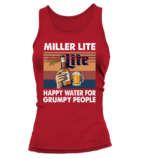 Miller Lite Happy Water For Grumpy People Tank top Woman