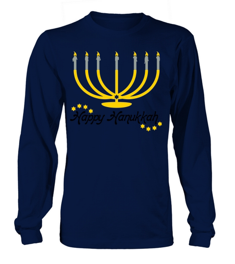 Menorah Happy Hanukkah Women's Long Sleeve