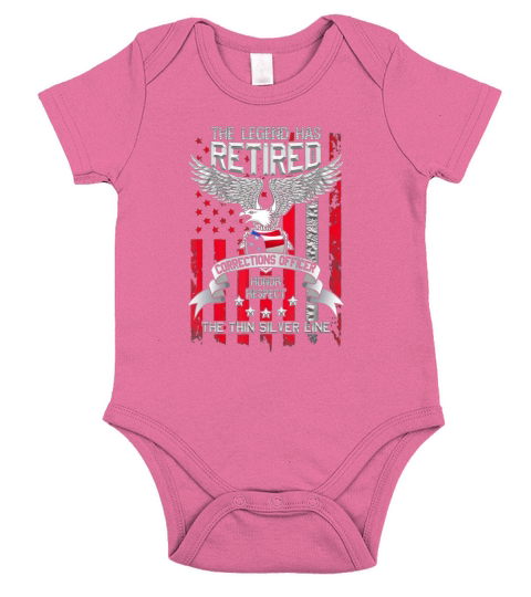 Correctional Officer Retirement Short Sleeve Baby One-Piece