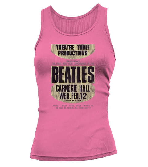 The Beatles Carnegie Hall Burnout Vintage Tank top Woman