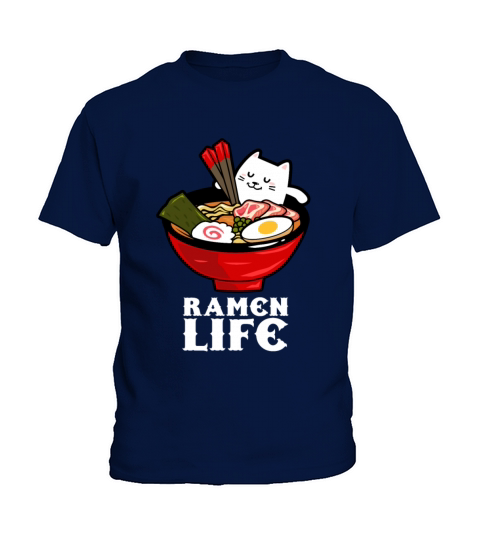 Ramen Life Cat Eat Kids T-Shirt