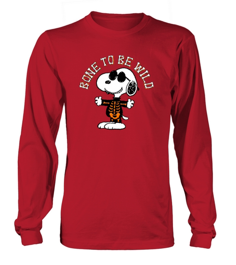 Peanuts Halloween Snoopy Bone 2 Be Wild Women's Long Sleeve
