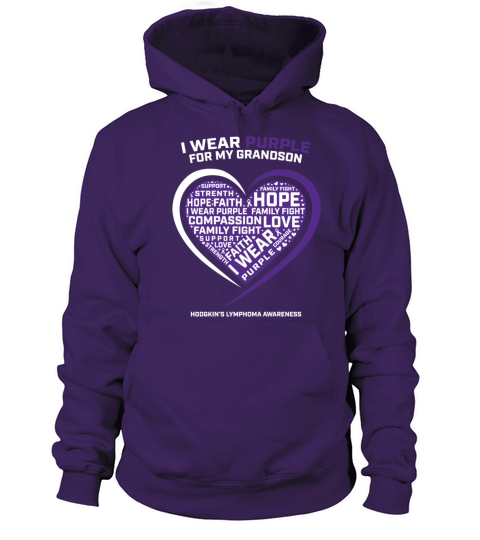 Products Disease Grandson Hodgkins Lymphoma Cancer Men's Hoodie