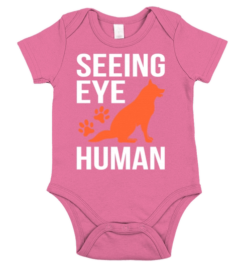 Seeing Eye Dog Human National Pet day Short Sleeve Baby One-Piece