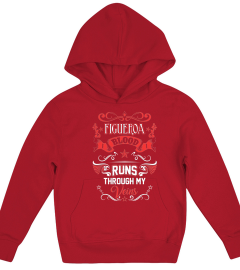 FIGUEROA BLOOD RUNS THROUGH MY VEINS Kids Hoodie