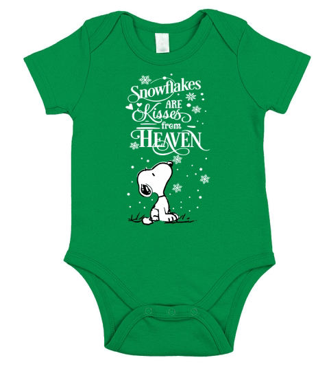 Snoopy Snowflakes Short Sleeve Baby One-Piece