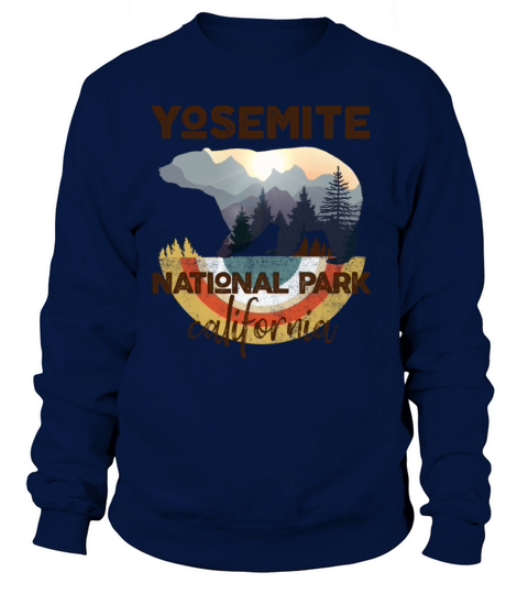 Yosemite National Park Bear Hiking Camping Gift Women's Sweatshirt