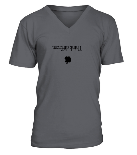Think Different quote - Minimalistic Design Men's V-Neck T-shirt