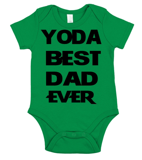 Yoda Best Dad Ever daddy Short Sleeve Baby One-Piece