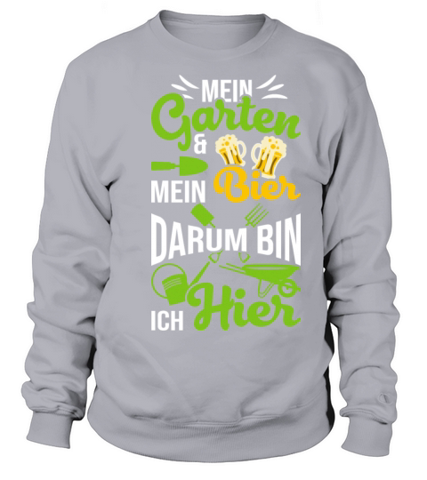 Garden and Beer Hobby Gardener Gift Men's Sweatshirt