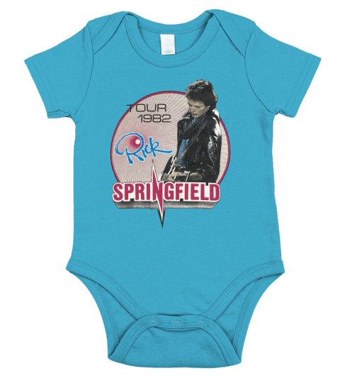 Rick Springfield music Short Sleeve Baby One-Piece