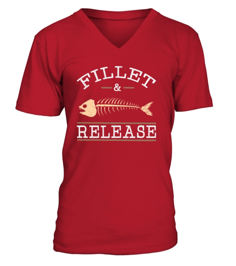 Fish Fishing Gift Fishing Butt Pike Eel Men's V-Neck T-shirt